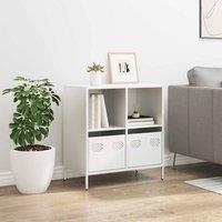 Berkfield Home Sideboard White 68x39x73.5 cm Cold-rolled Steel