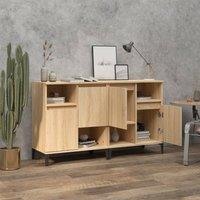 Berkfield Home Sideboards 2 pcs Sonoma Oak 60x35x70 cm Engineered Wood in Light Tan | Size: 60 x 35 x 70 cm