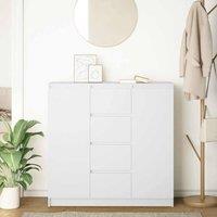 Berkfield Home Sideboard with Drawers White 100.5x35x98.5 cm Engineered Wood