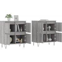 Berkfield Home Sideboards 2 pcs Grey Sonoma Engineered Wood