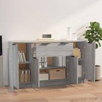 Berkfield Home Sideboards 3 pcs Grey Sonoma Engineered Wood