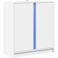 Berkfield Home Sideboard with LED White 77x34x85 cm Engineered Wood | Size: 77 x 34 x 85 cm