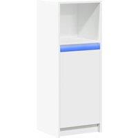 Berkfield Home Sideboard with LED White 38x34x100 cm Engineered Wood | Size: 38 x 34 x 100 cm