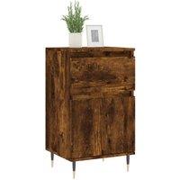 Berkfield Home Sideboards 2 pcs Smoked Oak 40x35x70 cm Engineered Wood in Brown | Size: 40 x 35 x 70 cm