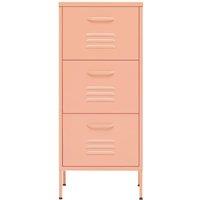 Berkfield Home Storage Cabinet Pink 42.5x35x101.5 cm Steel