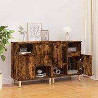 Berkfield Home Sideboards 2 pcs Smoked Oak 60x35x70 cm Engineered Wood in Brown | Size: 60 x 35 x 70 cm