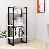 Berkfield Home Storage Shelf White 60x30x105 cm Engineered Wood | Size: 60 x 30 x 105 cm