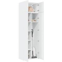 Berkfield Home Storage Cabinet White 70x42.5x225 cm Engineered Wood