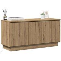 Berkfield Home TV Cabinet Artisan Oak 100x38x49 cm Engineered Wood in Brown | Size: 100 x 38 x 49 cm