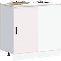 Berkfield Home Sink Base Cabinet White Engineered Wood