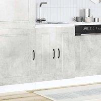 Berkfield Home Sink Base Cabinet Kalmar Concrete Grey 60x46x81.5 cm Engineered Wood