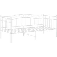 Berkfield Home Sofa Bed Frame White Metal 90x200 cm