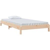 Berkfield Home Stack Bed 90x190 cm Solid Wood Pine in Light Tan