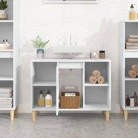 Berkfield Home Sink Cabinet White 80x33x60 cm Engineered Wood | Size: 80 x 33 x 60 cm