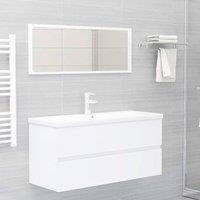 Berkfield Home Sink Cabinet White 100x38.5x45 cm Engineered Wood
