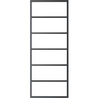 Berkfield Home Sliding Door ESG Glass & Aluminium 76x205 cm Black