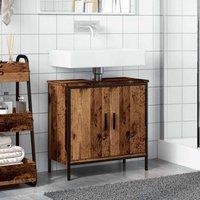 Berkfield Home Sink Cabinet Old Wood 60x30x60 cm Engineered Wood in Brown | Size: 60 x 30 x 60 cm