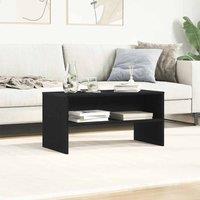 Berkfield Home TV Cabinet Black Oak 80x40x40 cm Engineered Wood | Size: 80 x 40 x 40 cm