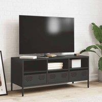 Berkfield Home TV Cabinet Black 101.5x39x43.5 cm Cold-rolled Steel