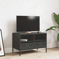 Berkfield Home TV Cabinet Black 68x39x43.5 cm Cold-rolled Steel