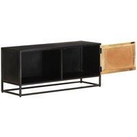 Berkfield Home TV Cabinet 90x30x40 cm Rough Mango Wood in Brown | Size: 90 x 30 x 40 cm