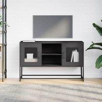 Berkfield Home TV Cabinet Black 100.5x39x60.5 cm Steel