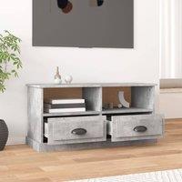 Berkfield Home TV Cabinet Concrete Grey 93x35.5x45 cm Engineered Wood