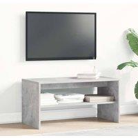 Berkfield Home TV Cabinet Concrete Grey 80x40x40 cm Engineered Wood | Size: 80 x 40 x 40 cm