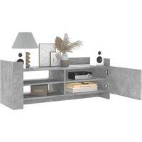 Berkfield Home TV Cabinet Concrete Grey 100x35x40 cm Engineered Wood | Size: 100 x 35 x 40 cm