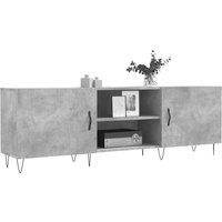 Berkfield Home TV Cabinet Concrete Grey 150x30x50 cm Engineered Wood | Size: 150 x 30 x 50 cm