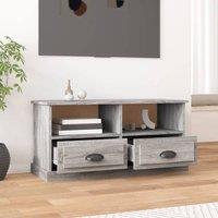 Berkfield Home TV Cabinet Grey Sonoma 93x35.5x45 cm Engineered Wood