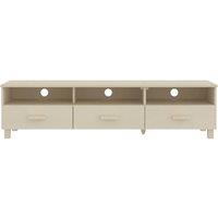 Berkfield Home TV Cabinet HAMAR Honey Brown 158x40x40 cm Solid Wood Pine in Light Brown | Size: 158 x 40 x 40 cm