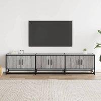 Berkfield Home TV Cabinet Grey Sonoma 180x35x41 cm Engineered Wood | Size: 180 x 35 x 41 cm