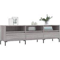 Berkfield Home TV Cabinet Grey Sonoma 150x30x44.5 cm Engineered Wood