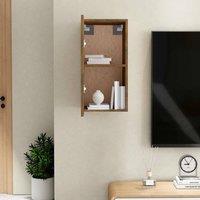 Berkfield Home TV Cabinet Smoked Oak 30.5x30x60 cm Engineered Wood in Brown