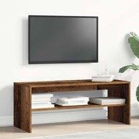 Berkfield Home TV Cabinet Old Wood 100x40x40 cm Engineered Wood in Brown | Size: 100 x 40 x 40 cm