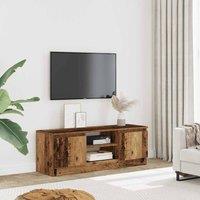 Berkfield Home TV Cabinet Old Wood 102x30x36 cm Engineered Wood in Brown | Size: 102 x 30 x 36 cm