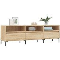 Berkfield Home TV Cabinet Sonoma Oak 150x30x44.5 cm Engineered Wood in Natural
