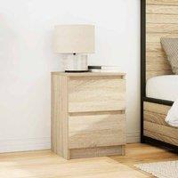 Berkfield Home TV Cabinet Sonoma Oak 40x35x54 cm Engineered Wood in Light Tan | Size: 40 x 35 x 54 cm