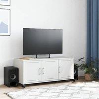 Berkfield Home TV Cabinet White 100.5x39x43.5 cm Steel