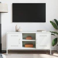 Berkfield Home TV Cabinet White 100.5x39x50.5 cm Steel