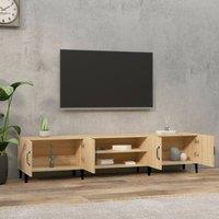 Berkfield Home TV Cabinet Sonoma Oak 180x31.5x40 cm Engineered Wood in Light Brown