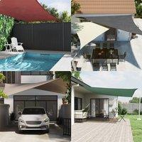 Berkfield Home Sun Shade Sail Cream 7x5x5 m 100% Polyester Oxford