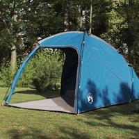 Berkfield Home Tent with Roof with Air Vent Blue Medium Polyester & fibreglass