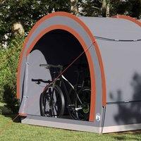Berkfield Home Tent with Roof with Storage with Air Vent Grey & Orange