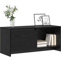 Berkfield Home TV Stand Black oak Engineered Wood