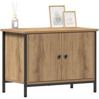 Berkfield Home TV Stand Artisan Oak Particle board 60 x 35 x 45 cm TV Stand in Brown