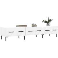 Berkfield Home TV Cabinet White 150x36x30 cm Engineered Wood | Size: 150 x 36 x 30 cm