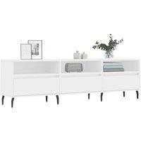 Berkfield Home TV Cabinet White 150x30x44.5 cm Engineered Wood