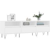 Berkfield Home TV Cabinet White 150x30x44.5 cm Engineered Wood